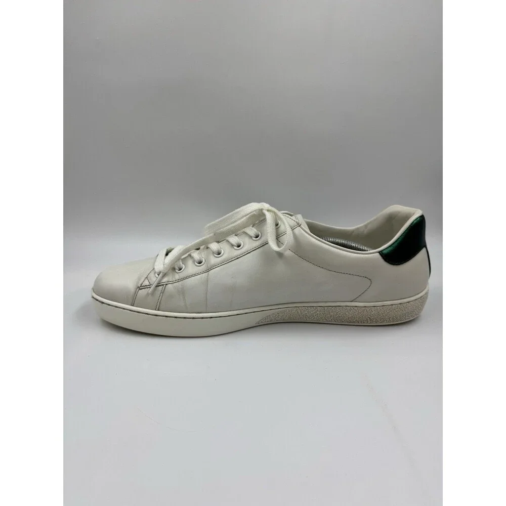 Gucci Ace “Loved” Leather Sneakers White Size 12 EU, 12.5 US Model 548758